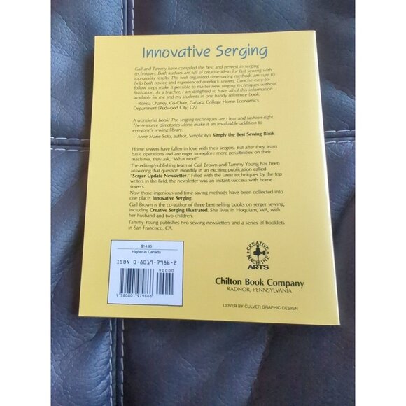 Innovative Serging: The Newest, Best, and Fastest Techniques for Overlock 1989 - Picture 4 of 4